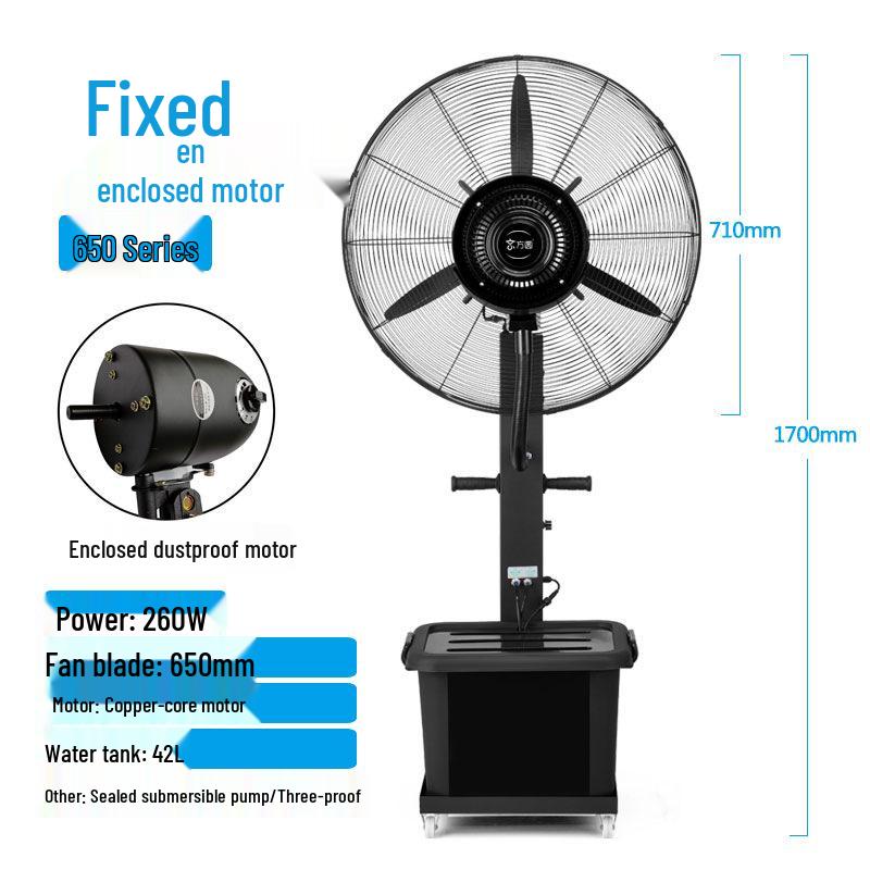 Powerful Commercial Outdoor Water-Cooled Misting Fan