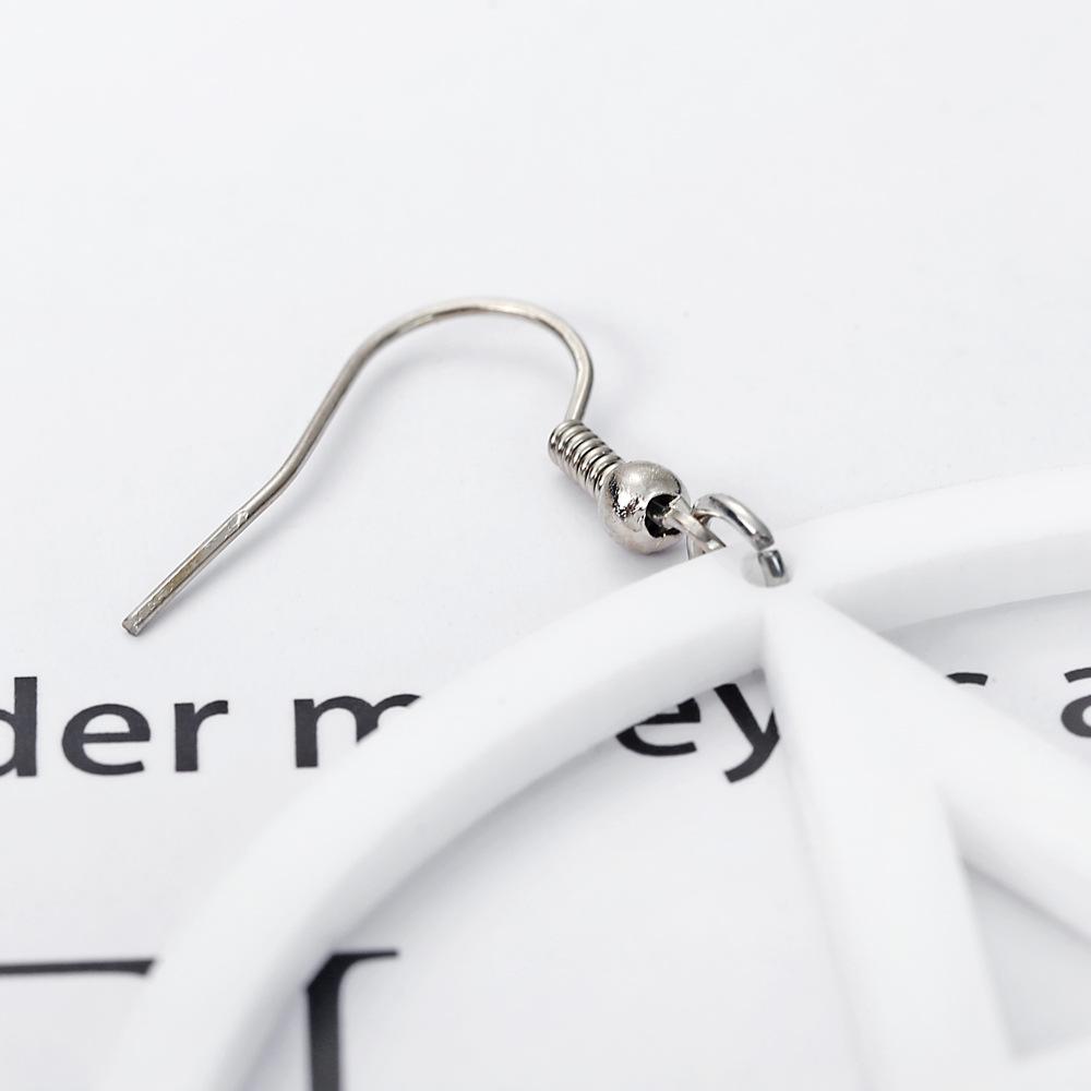 Европейские и американские акриловые преувеличенные серьги-пентаграммы с вырезами в стиле хип-хоп с круглыми серьгами-пентаграммами