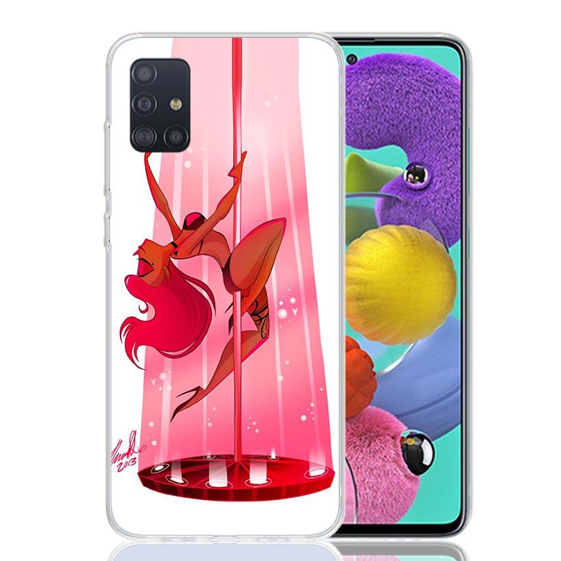 Pole Dancer Dancing Phone Case for Samsung Galaxy A52 A51 A50S A12 A22 A32 A72 A10S A30S A31 A71 Note 20 Ultra 10 Plus S10 Galax