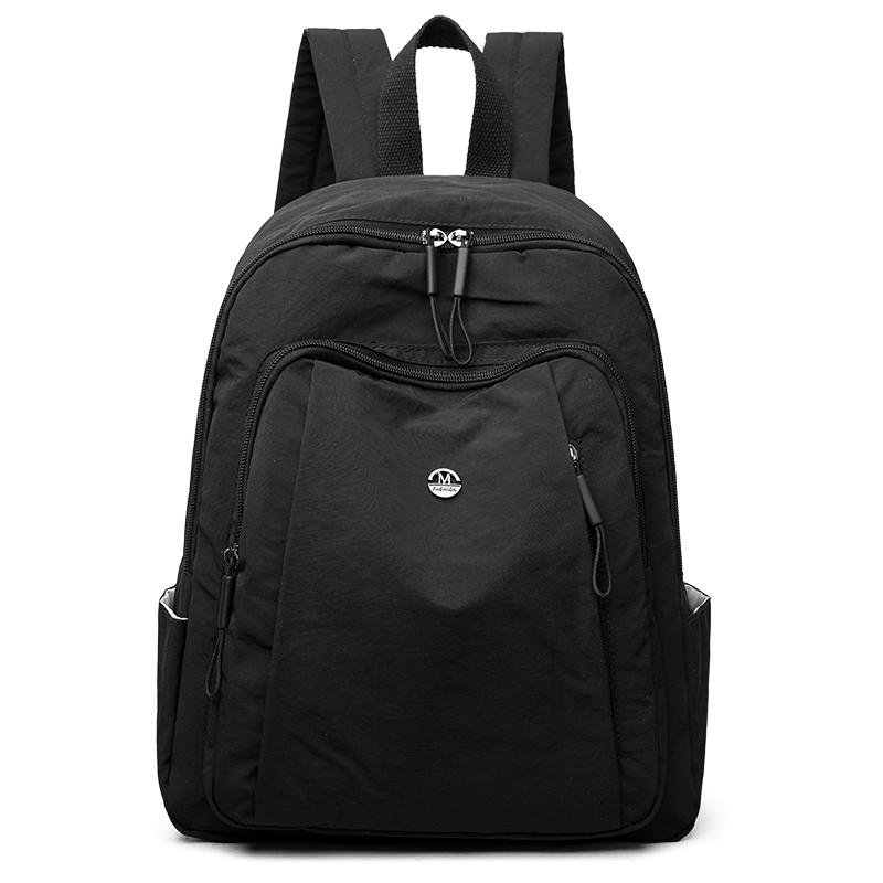 Студенческая школьная сумка однотонный женский дорожный рюкзак большой емкости