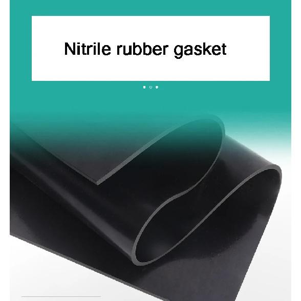 500 x 500mm Custom Made Slab NBR Nitrile Rubber Buna Plate Sheet Gasket 1mm 2mm 3mm Acid Oil Alkali Resistant Black