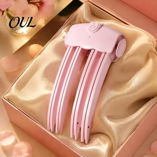 Instant Root Lift Tool 2Pcs Cordless Heated Hair Volume Clip, Lifter Comb for Fine Flat Bangs Styling, USB Rechargeable Volumizing Clip with