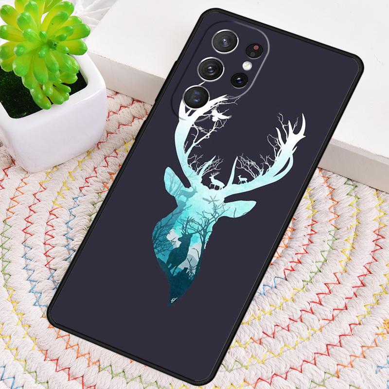 Чехол из ТПУ для телефона Samsung Galaxy note 10 pro S26 S25 S24 S23 S22 Ultra Plus S21 FE S20 с изображением самца оленя и природы