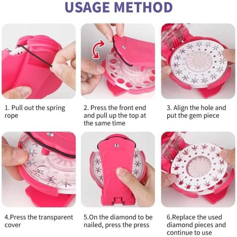 Набор для волос Bedazzler, игрушка-степлер для волос с драгоценными камнями и инструментом для укладки волос из 180 драгоценных камней