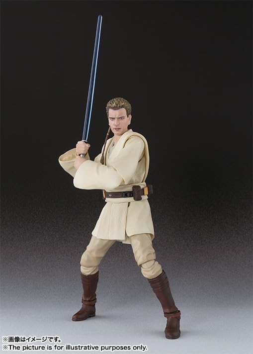 TAMASHII NATIONS STAR The Phantom Menace Kenobi 155mm Painted Movable Figure S.H.Figuarts WARS Obi-Wan (Episode I) (Resale Version) Approx. PVC&ABS