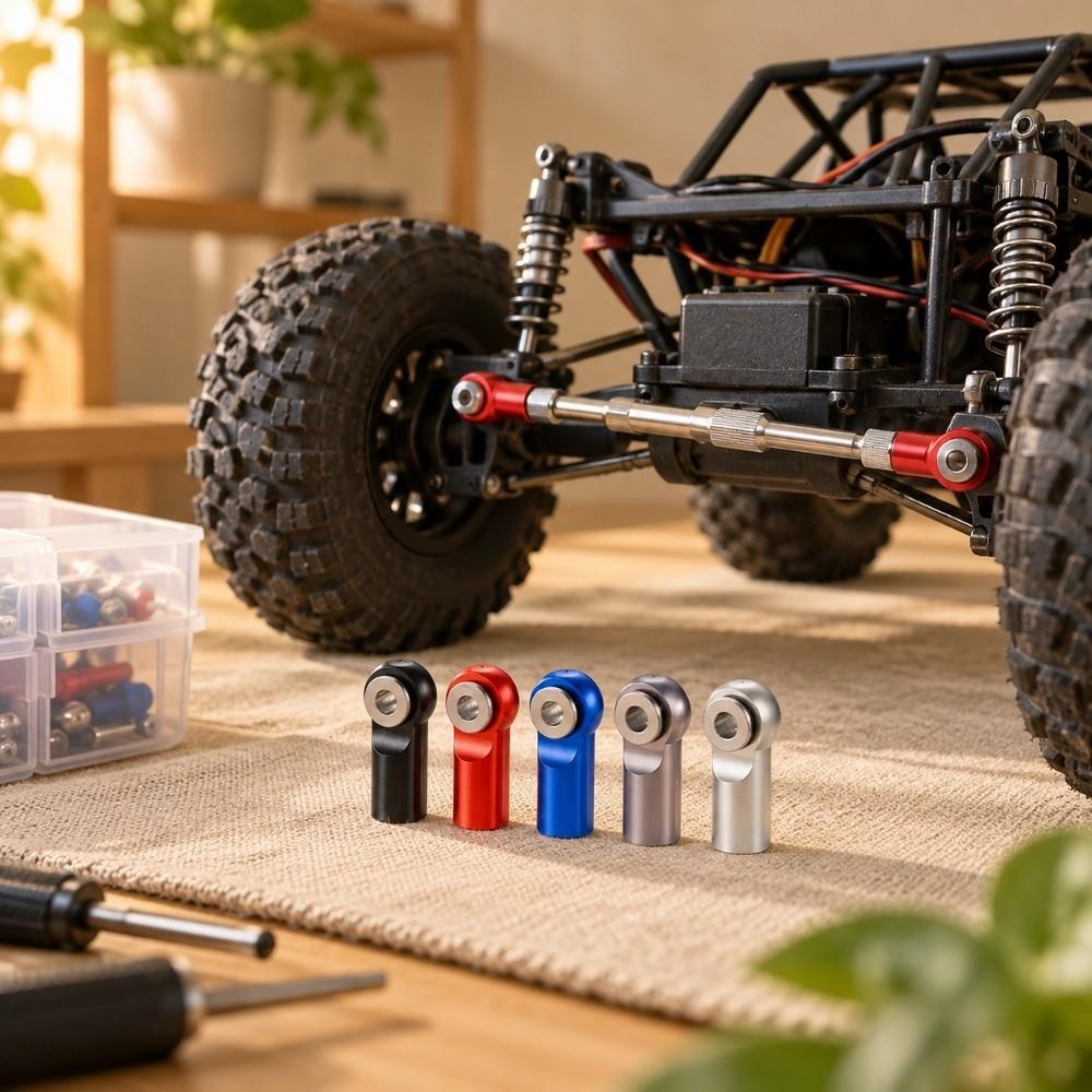5Pcs Aluminum Alloy Right-Hand Screw RC Model Car Tie Rod End  for RC Model Car Boat Airplane Trucks