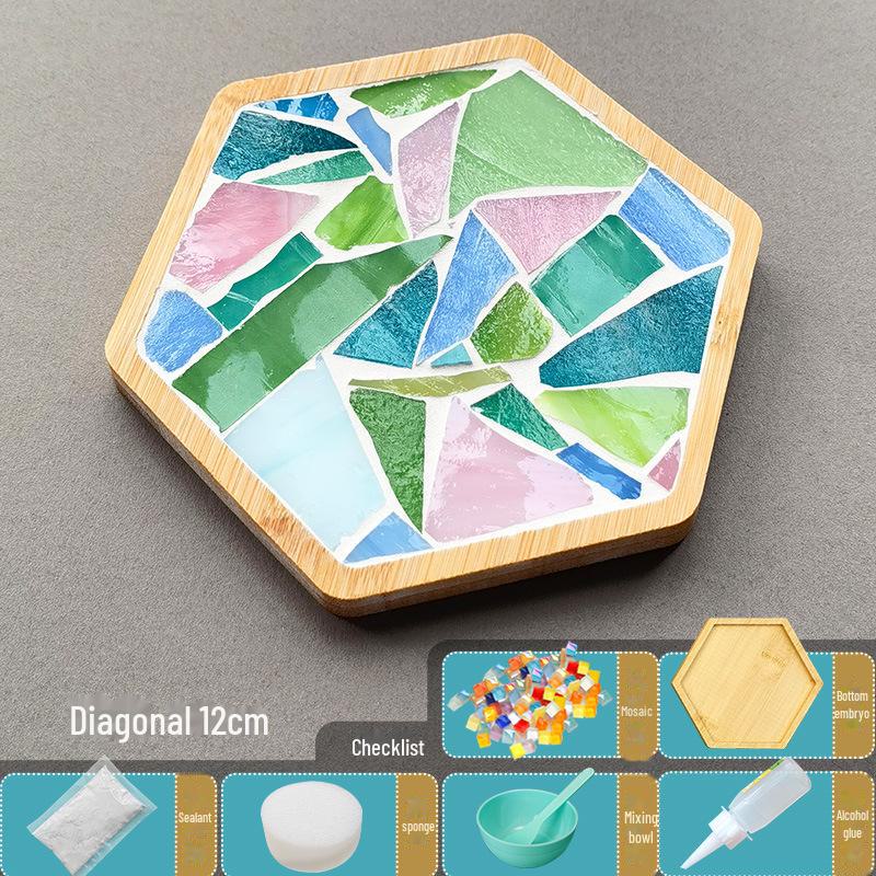 DIY Handmade Mosaic Coaster Kit for Students - Perfect for Kindergarten Activities and Halloween Crafting