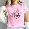 New Fashion Team Bride Tee T-Shirt Womens Vintage Wedding Party T-Shirt Funny Bride T-Shirt Tops Women's Tees Streetwear