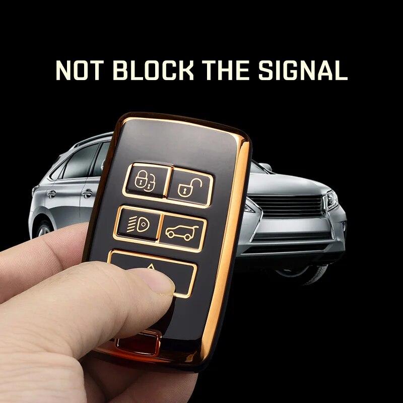 Модный чехол для дистанционного ключа из ТПУ для автомобиля, брелок для Land Rover Range Rover Evoque Discovery Sport Velar для Jaguar XE E-PACE XF
