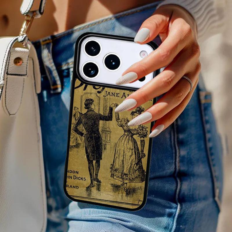 Чехол-книга Джейн Остин Чехол для телефона Для iPhone 17 Air 14 15 13 12 Max Чехол Для Apple 14 15 16 16e 11 Pro Max Plus Coque