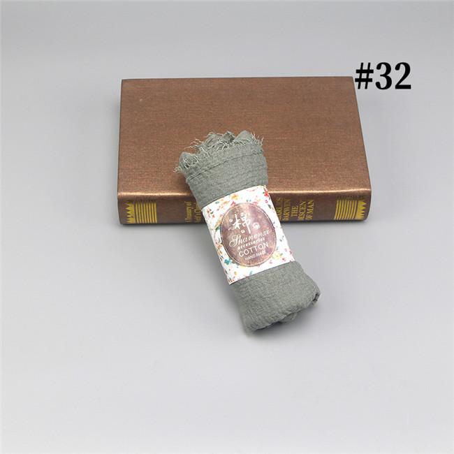 Wholesale Price 70*180cm Women Muslim Crinkle Hijab Scarf Femme Musulman Soft Cotton Headscarf Islamic Hijab Shawls and Wraps