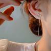 Изысканные Серьги-кисточки с Кристаллами, Цветами и Цирконами из Стерлингового Серебра 925 пробы для Женщин, Вечеринки, Тонкие Ювелирные Изделия, Подарок