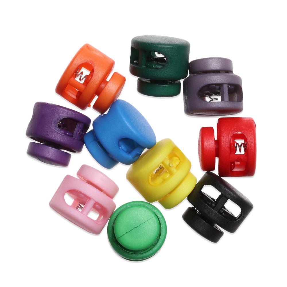 Quality 6mm Hole Sportswear Accessories Toggle Clip Cord Lock Bean Apparel Shoelace Plastic Stopper