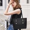 Fashion Large Capacity Tote Bags for Women  New Casual PU Leather Shoulder Bags Simple Chain Handheld Handbags with Purses