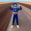 Captain America Superhero Costume for Kids, Role Play Outfit, Party Cosplay, Cool Print, Comfortable Fabric, Multiple Sizes