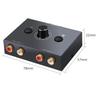 Двунаправленный переключатель аудио 2 x 1 / 1 x 2 RCA Стерео аудио переключатель-разветвитель с кнопкой Mute L / R Стерео аудио переключатель