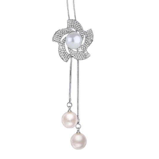 Цепочка на ключицу Гальваническое покрытие Стразы Два способа ношения Сердцевидный Высокий блеск Украшение для шеи Преобразить Роскошь Подвеска Четырехлистный клевер