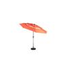 Parasol extérieur rectangulaire double face de 4,5 m avec manivelle (orange) (sans pied)