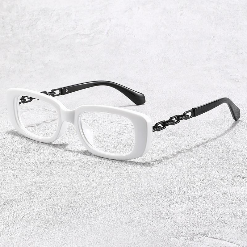 Personalized metal chain legs fashion middle-aged and elderly anti-blue reading glasses trendy computer goggles