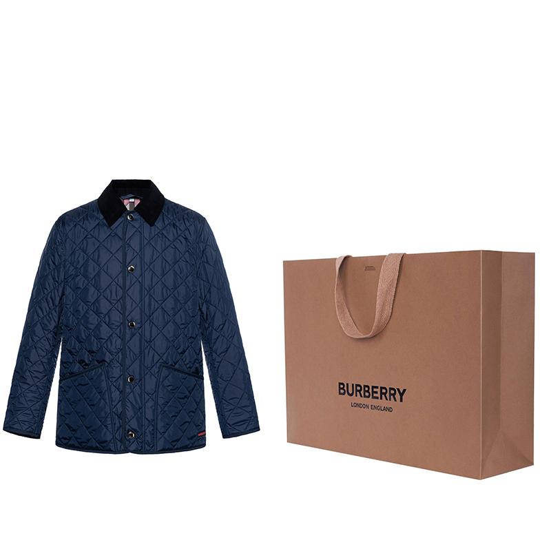 Burberry Пуховик FW24 Мужской Темно-синий 80914631