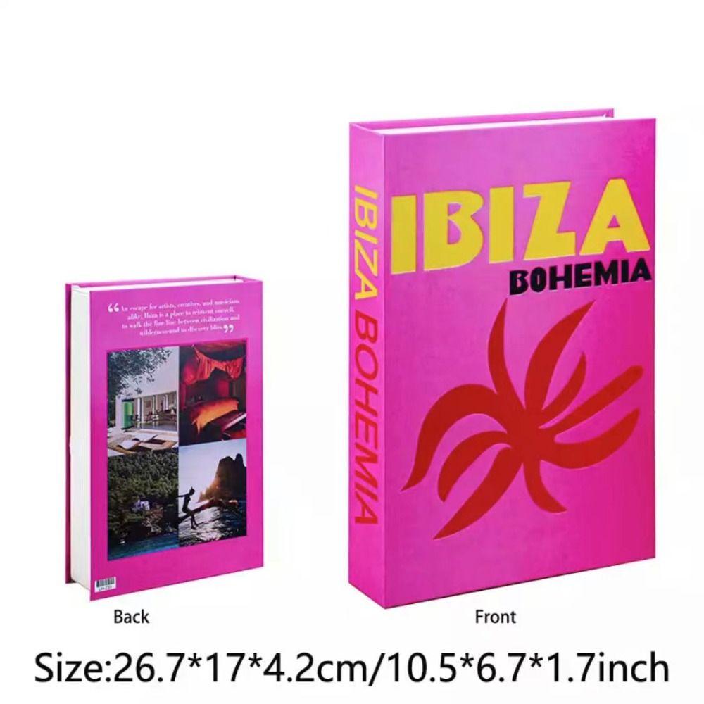 Украшение комнаты Художественная атмосфера Опора Книги Модель Коробка для хранения книг Моделирование книги Поддельные книги