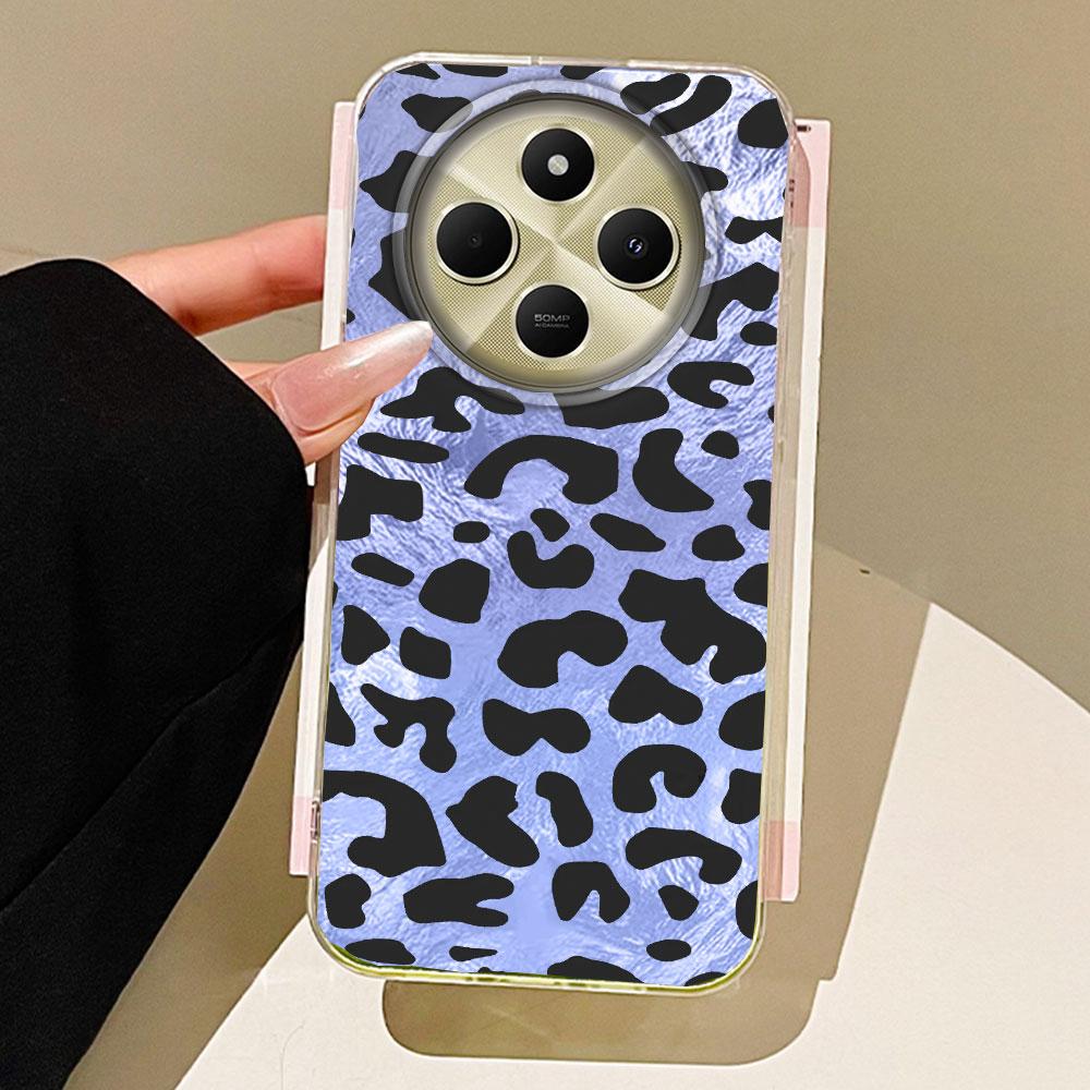 Retro Red Leopard Vortex Texture Phone Case for Xiaomi Redmi Note 14 13 12 11 11S 10 9 8 Pro 9C 13C 14C A5 A3 A4 A3X 9C A1 Cover