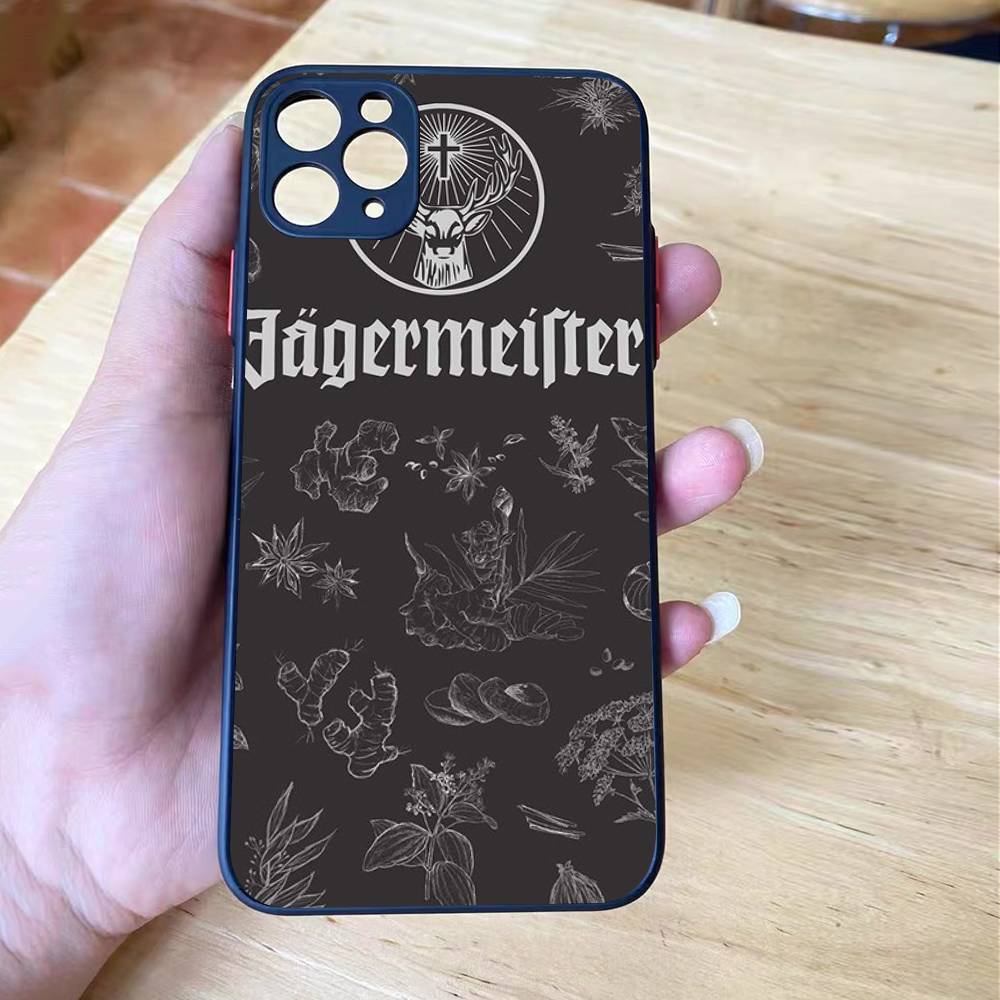 Горячий J-Jagermeisters Ударопрочный Для iPhone X XS 11 12 13 14 15 16 pro Mini MAX прозрачный Матовый Чехол для Телефона