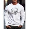Свитер CrossEyed Smiley Printed для мужчин, повседневный дизайн с рисунком, с круглым вырезом, рубашка с длинными рукавами