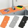 1pc Thick Silicone Faucet Drain Mat, Casual Home Decor