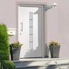 VidaXL Front Door Aluminium and PVC White 100x200 Cm