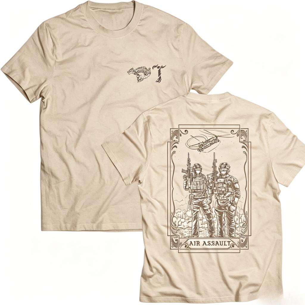 2026 Summer New Brothers In Arms Air Assault Pattern Tshirt Unisex And Unisex Casual Fashion Sports Daily Tshirt
