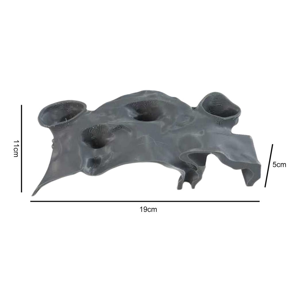 3D-печатный декор для аквариума Подземный туннель Пещера Натуральная кривая Чаша Укрытие Украшение для креветок вишни, расборы чили, рака-отшельника