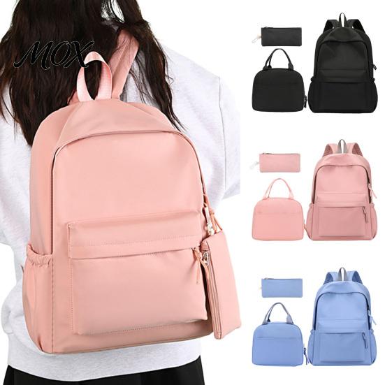 Stationery Case for School Supplies 1 Set Backpack Lunch Bag Pencil Case, Oxford Cloth Student Bookbag Backpack, Unisex Laptop Students Teens