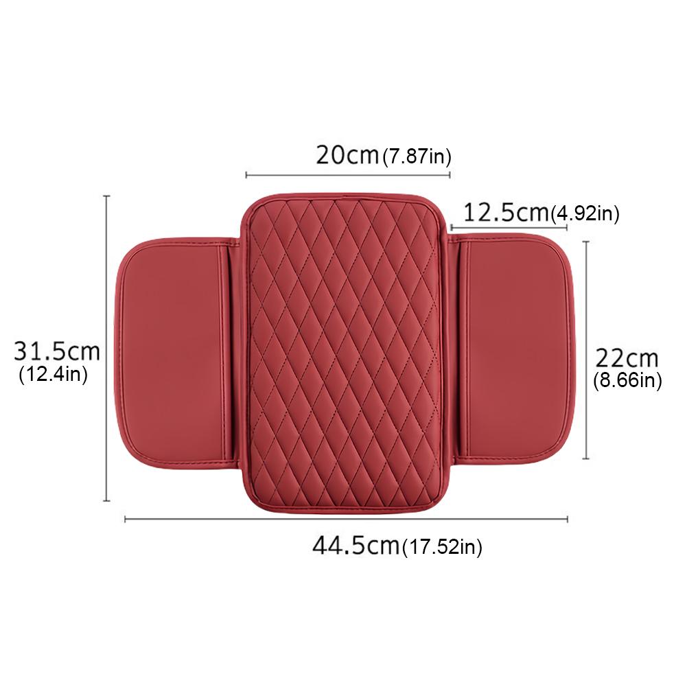 Подушка на подлокотник с карманом Кожаный коврик для подлокотника Пенопластовая подкладка Сумка для хранения Защитная крышка центральной консоли с боковым карманом
