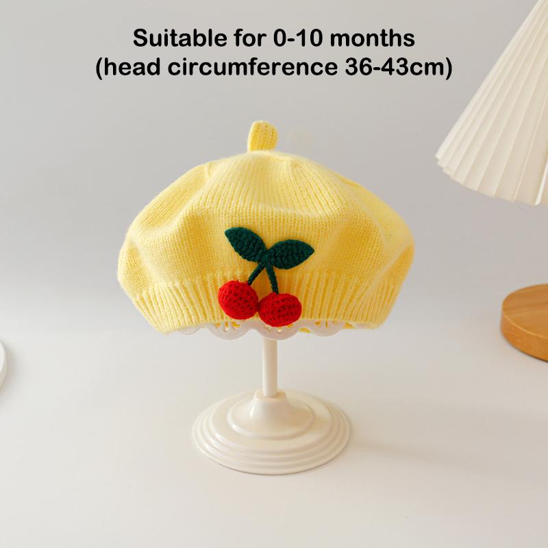 Милый детский вязаный берет вишневого цвета, детская зимняя теплая шапочка для малышей, детские шапочки, модная милая детская ветрозащитная шапка, подарки