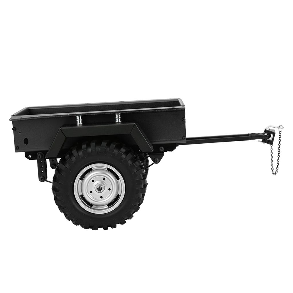 Aluminum Alloy Trailer Car Highly Simulation RC Car Vehicle Model Children ToyBlack