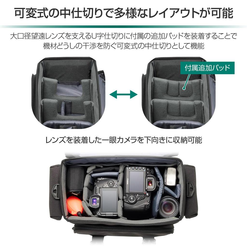 HAKUBA Сумка для камеры Ridge Наплечная сумка 15 AZ Черная Большое горизонтальное отделение для телеобъектива, штатива и квадратного предмета Продукт GW-STANDARD AMZSGWSR-SB15.