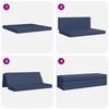 Folding Sofa Bed 180 x 67 x 45 cm Blue