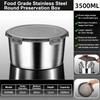 with Lid Food Storage Container Round Crisper Container Fresh Keeping Box  for Kitchen Refrigerator
