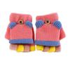 Knit Gloves for Boys and Girls with Mitten Fingerless and Warm and Cute for Baby Perfect for Playing In the and Kindergarten [eipatu] Kids' Covers,