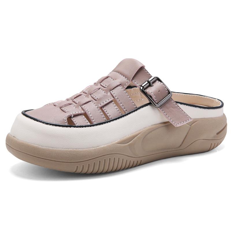 Повседневные белые туфли с толстой подошвой и цветными блоками, Le Fu Shoes