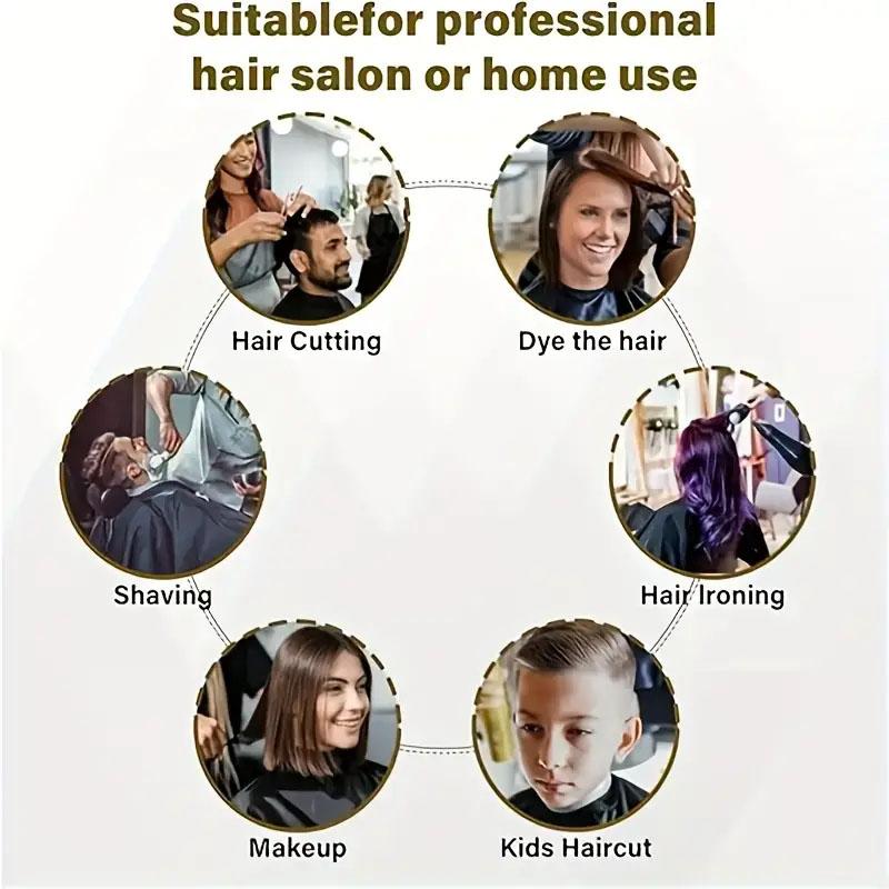 1шт черные нагрудники для стрижки волос нагрудники для взрослых парикмахерские нагрудники фартук черные нагрудники для стрижки волос