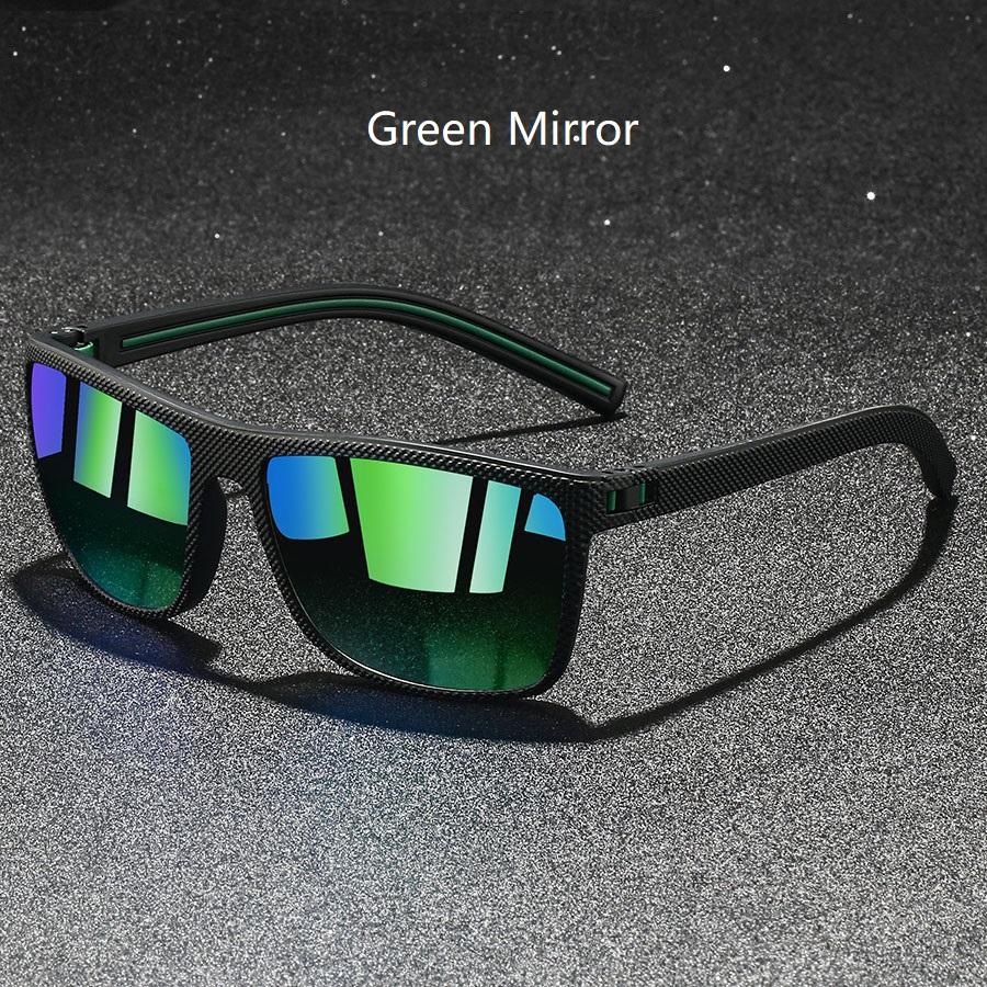 Модные квадратные солнцезащитные очки UV400 Мужские Женские Вождение Рыбалка Красочные Трендовые Легкие Уличные Очки