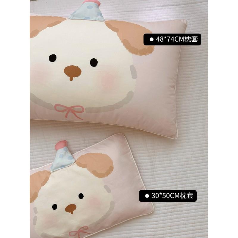 Cotton Flannel Pillowcase Kids Toddlers Soft Watercolor Cartoon Print 30x50cm Baby Bedding Home Use
