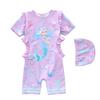 2026 New Sun Protection Mermaid Ruffle One-Piece Swimsuit for Girls - Available in Various Sizes
