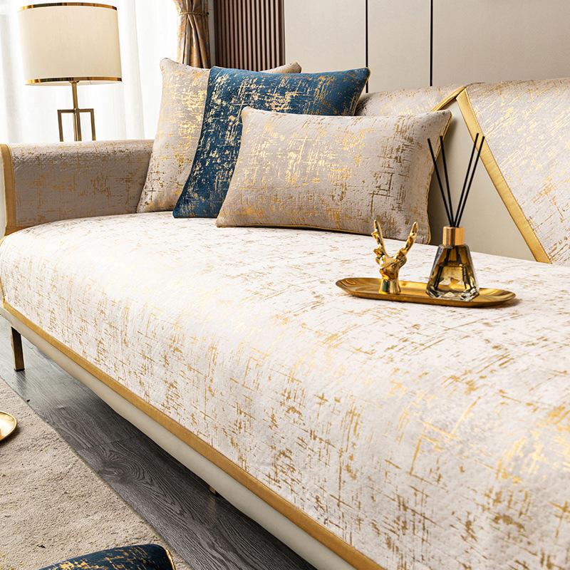 Sofa Cushion Four Seasons Universal High Sense Sofa Cover Sofa Cover Affordable Luxury Style Non-Slip Saddle Cover