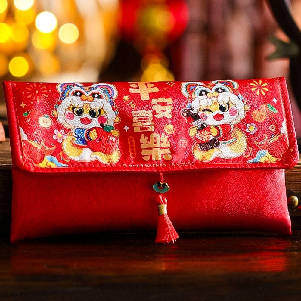 Blessing New Year Lucky Envelopes Chinese Money Pocket 2025 Snake Year Red Envelopes Party Gifts