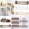 Деревянная полка для банок для специй, настенные плавающие полки, книжный шкаф, кухонная полка для хранения
