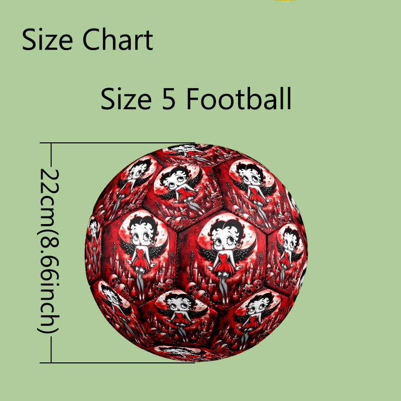 1pc Betty Boop Football, Standard Size 5 Soccer Ball, Suitable for Birthdays, Father's Day, Graduation Ceremonies, Perfect Gift for Sports Enthusiasts
