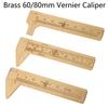 Мини Латунный Штангенциркуль Портативная Раздвижная Линейка Металлический Штангенциркуль Прецизионный Измерительный Инструмент Для Ювелирных Изделий DIY Поделок